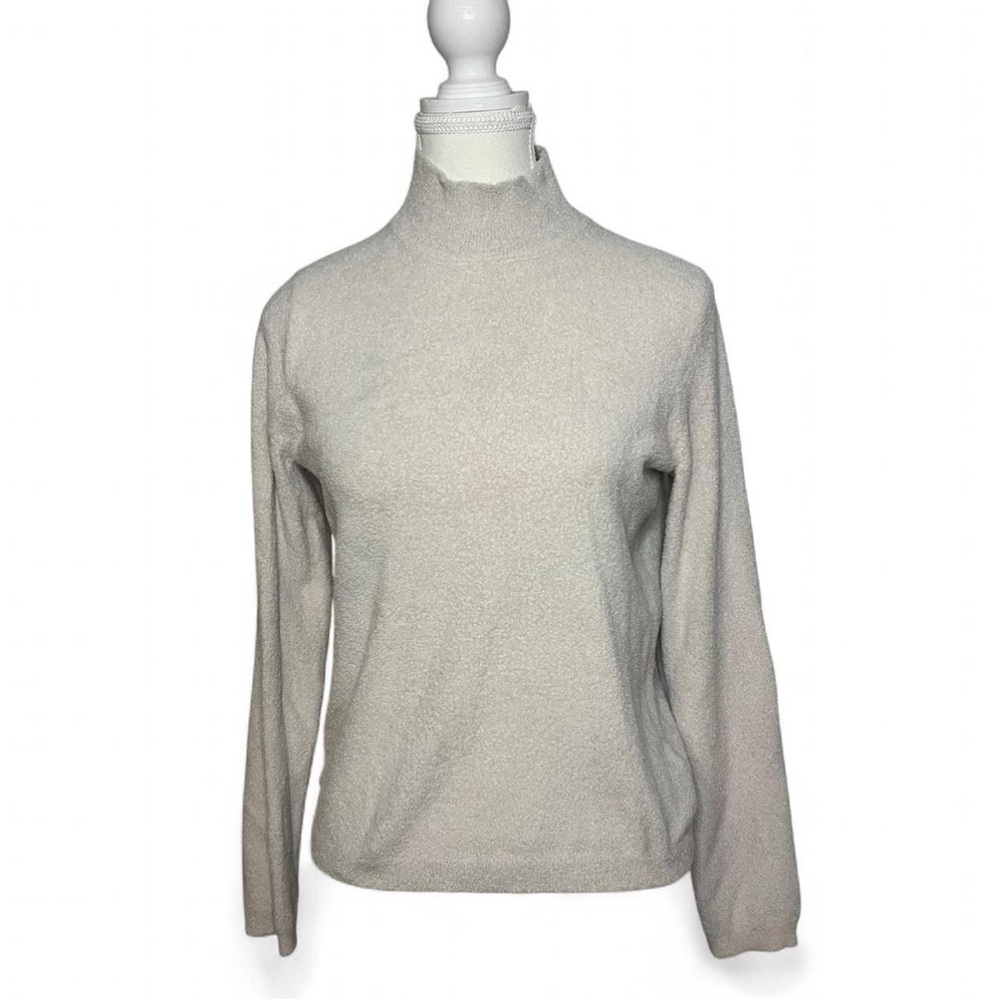 Designers Originals‎ Cream high neck long sleeve turtleneck sweater Size PS